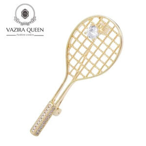 VQ Racket Brooch